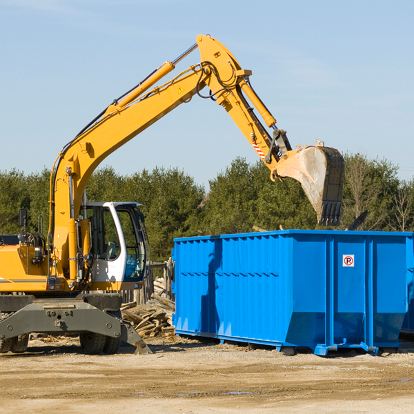 what size residential dumpster rentals are available in East Conemaugh